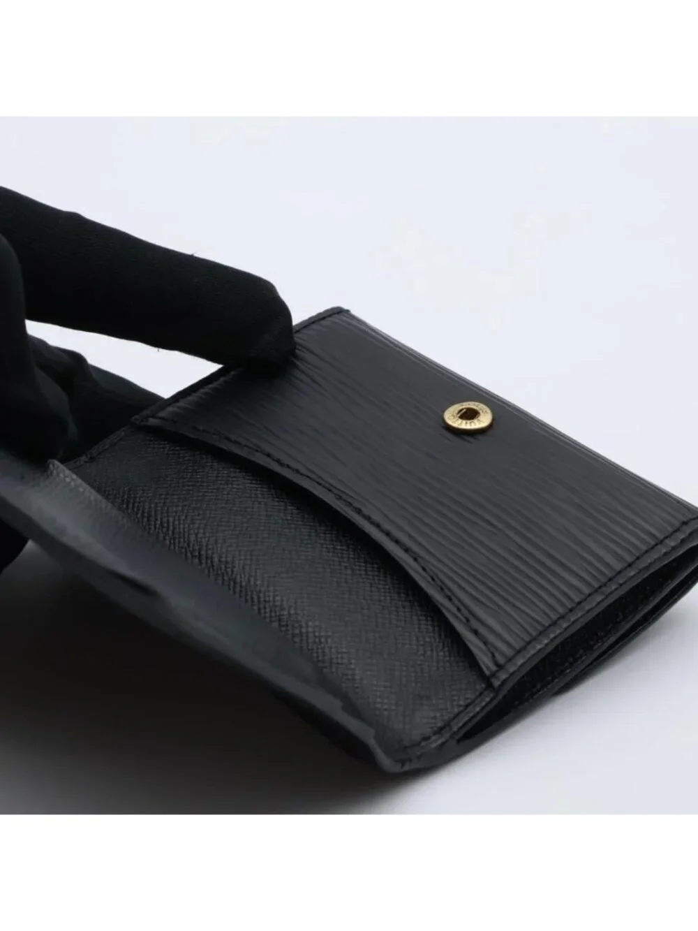 Louis Vuitton Ludlow Epi Black Mini Wallet Coin Case